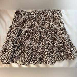 Cheetah skirt size large.